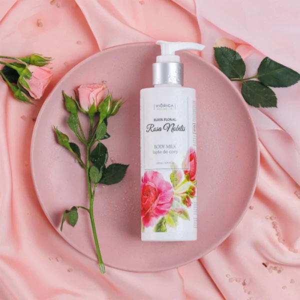 Viorica Молочко для тела Цветочный Эликсир Rosa Nobilis 200 ml - image 2