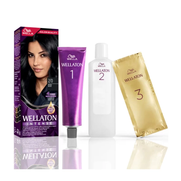 Wellaton Vopsea de par Negru 2/0, 110ml - image 2