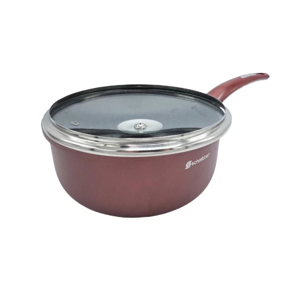 Schmitter Cratita ceramic cu coada+Capac aluminiu turnat 16cm, 1.5L - image 2