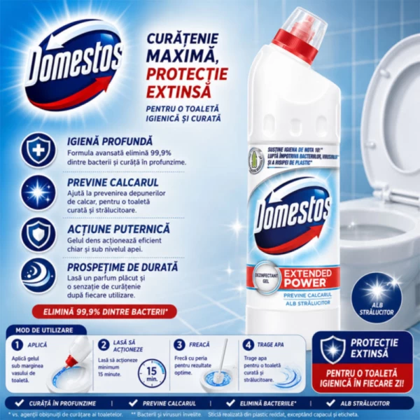 Domestos Dezinfectant 750ml White & Shine - image 2