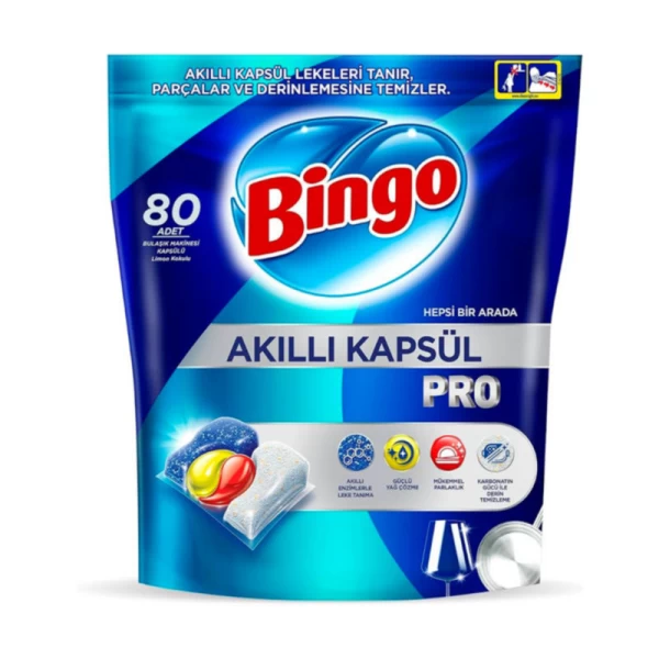 Bingo Capsule pentru masina de spalat vase PRO 80 buc - image 1