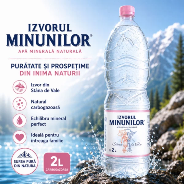 Izvorul Minunilor Apa carbogazoasa minerala 2000 ml - image 2