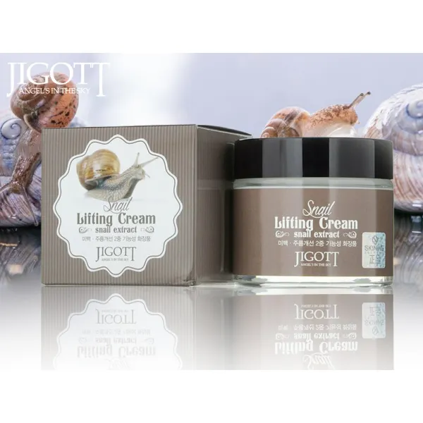 Крем для лица Jigott Муцин Улитки Snail Lifting Cream 70 мл - image 2