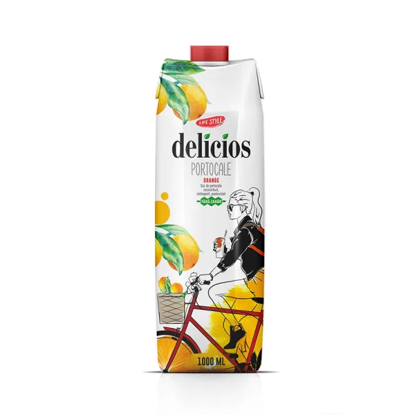 Delicios апельсиновый сок 1л без сахара - image 1