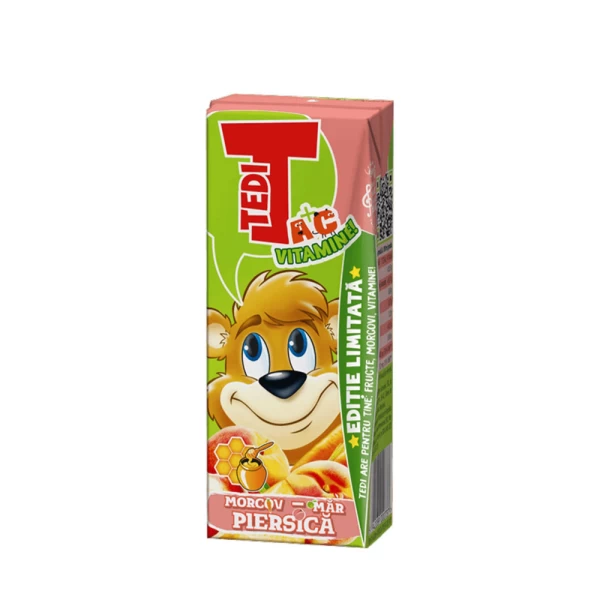 TEDI Suc de morcovi, mere şi piersici 0.2L - image 1