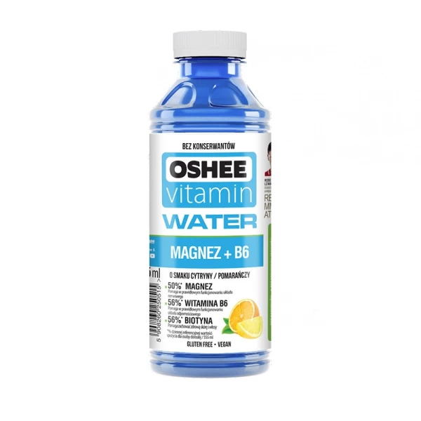 Oshee Apa vitaminizata Mg + Vit B6 Lamaie Portocala 555ml - image 1