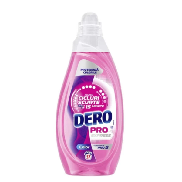 Dero Detergent de rufe lichid PRO Express Color (37 spalari) 1.480L - image 1