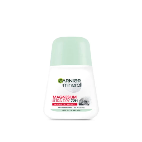Шариковый дезодорант-антиперспирант Garnier Mineral Magnesium Ultra Dry для женщин, 50 мл - image 1