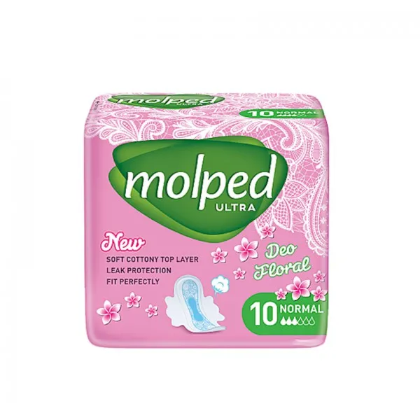 M-2 Molped Absorbante Ultra Normal 10buc FLORAL - image 1