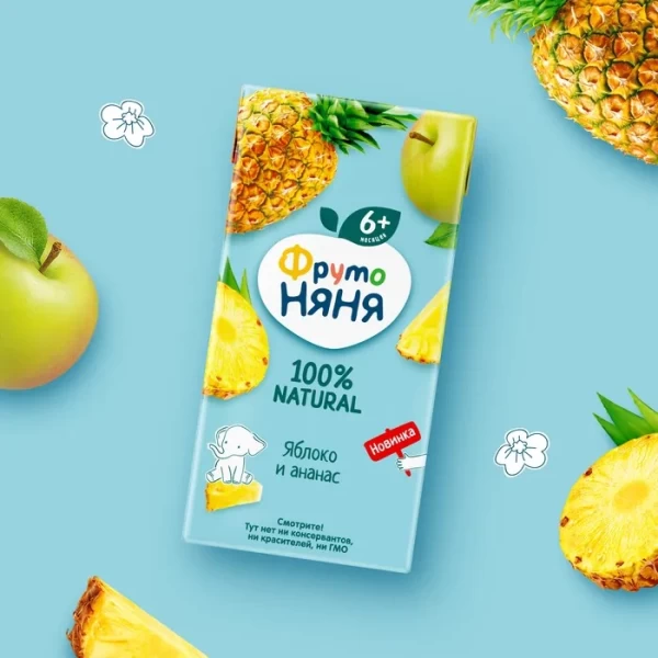 FrutoNanny Nectar cu mar si ananas 200ml - image 3