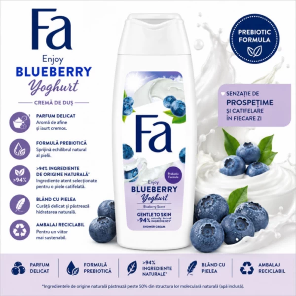 Fa Gel de dus Yoghurt Blueberry 400 ml - image 2
