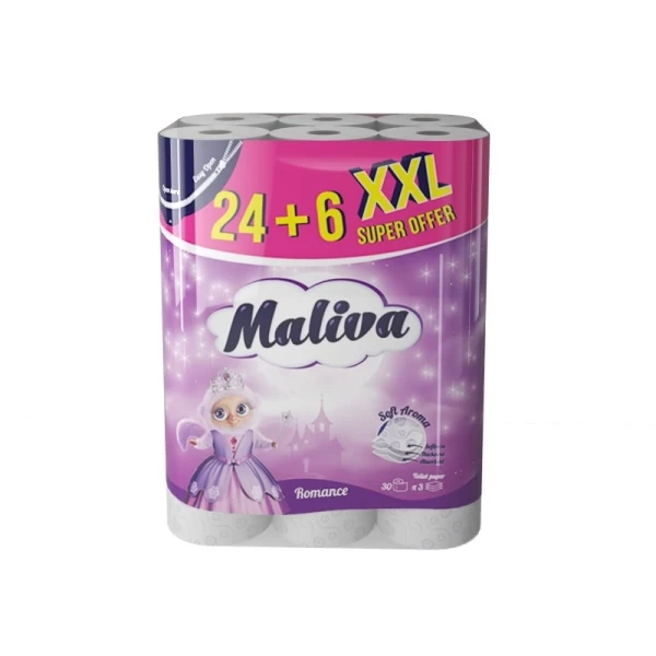 Maliva Туалетная бумага 24+6 рул 3 слоя Arctic - image 1