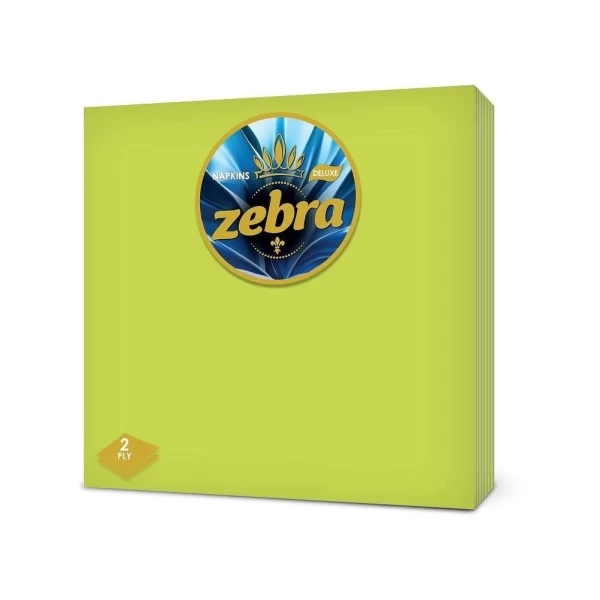 Zebra servetele de masa 33x33cm, 2 str 35 buc Delux Verde - image 1