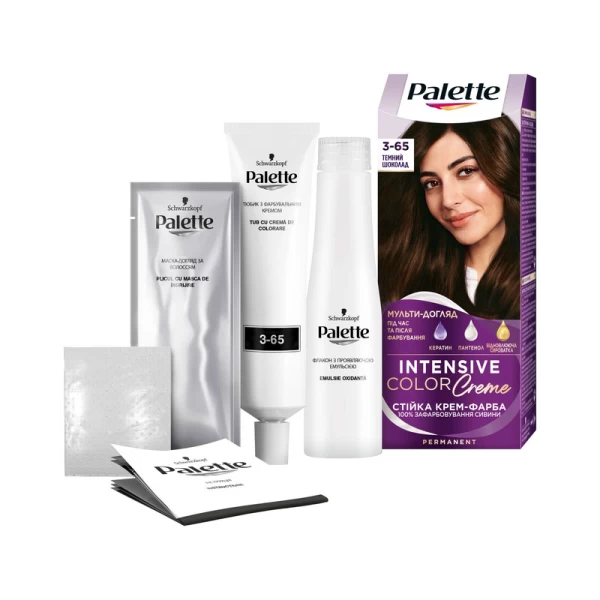 Краска для волос Palette Intensive Color Cream W-2 Шоколадный тёмный 110 мл - image 2