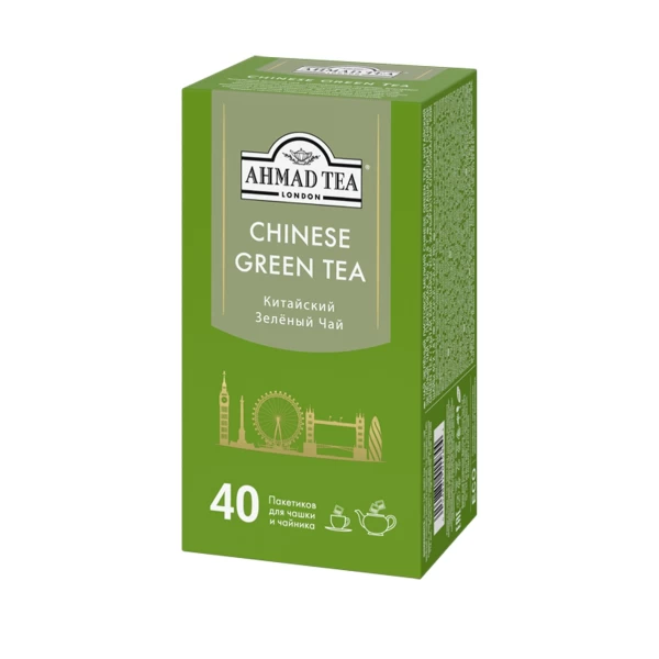 Ahmad Tea Ceai verde Chinese Green Tea 40 plicuri - image 2