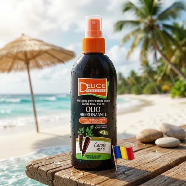 Delice Solaire Ulei-Spray pentru bronz intens Carota Nera, 150 ml - image 2