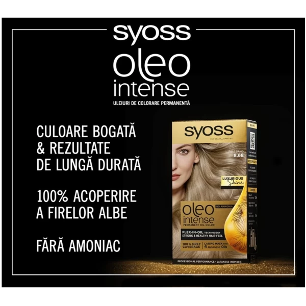Syoss Oleo Vopsea de par Intense 8-68 Blond deschis nisipiu - image 3