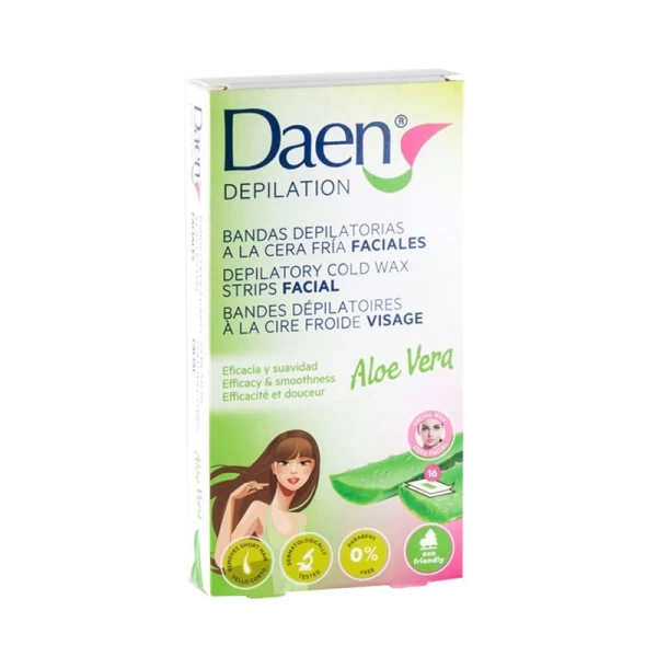 Daen Benzi depilatoare pentru fata Aloe 16 buc - image 1