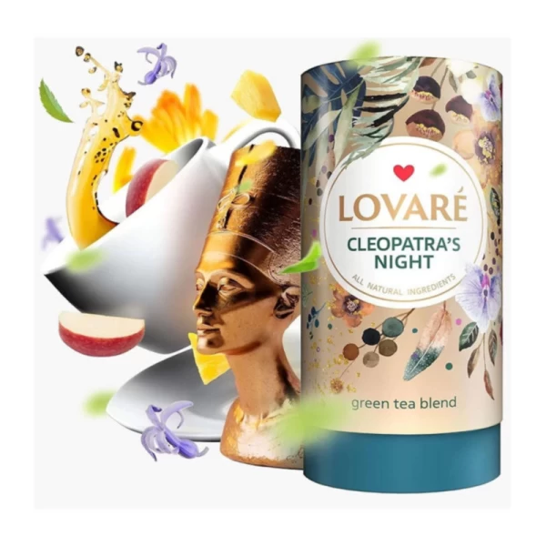 Lovare Ceai verde 80 g Cleopatra's Night, petale de flori si fructe - image 3