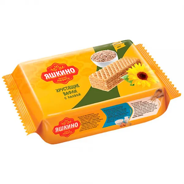 Вафли с халвой Яшкино 200 г - image 1