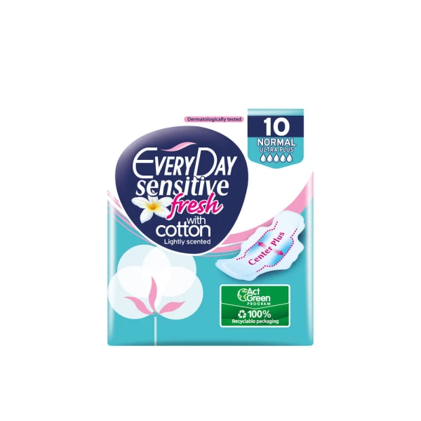 Everyday Absorbante Fresh Sensitive Normal 10 buc - image 1