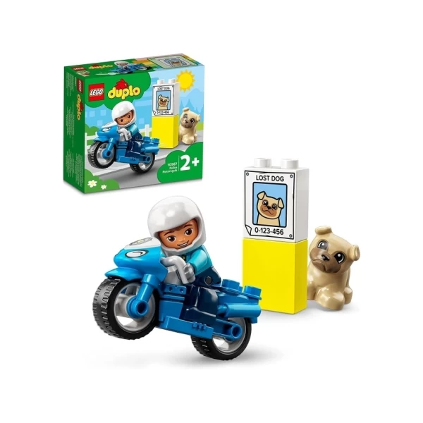 Полицейский мотоцикл Duplo LEGO - image 2