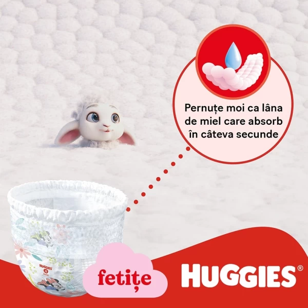 Huggies Little Movers подгузники-трусики №3, 7-11 кг, для девочек, 58 шт - image 4