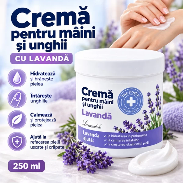 Doctorul Casei Crema de miini si unghii 250ml Lavanda - image 2