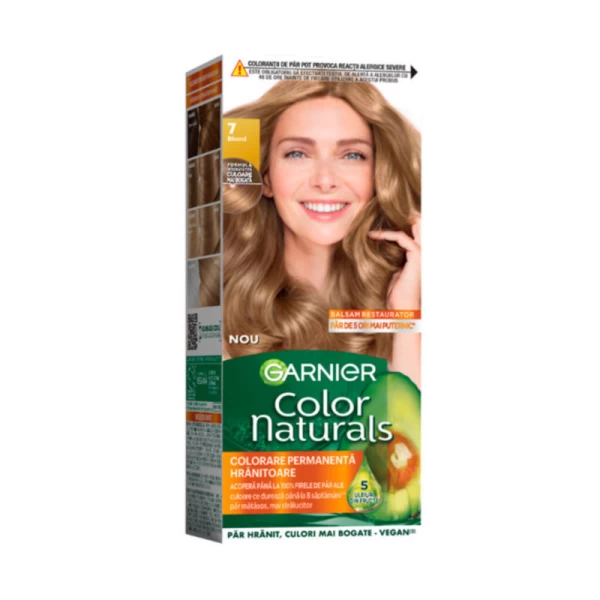 Стойкая краска для волос с аммиаком Garnier Color Naturals 7 Blond - image 1