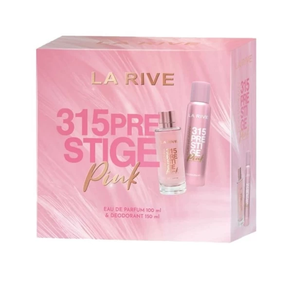 Набор LA RIVE WOMAN 315 Presrige Pink (парфюмированная вода 100мл+дезодорант 150см3) - image 1