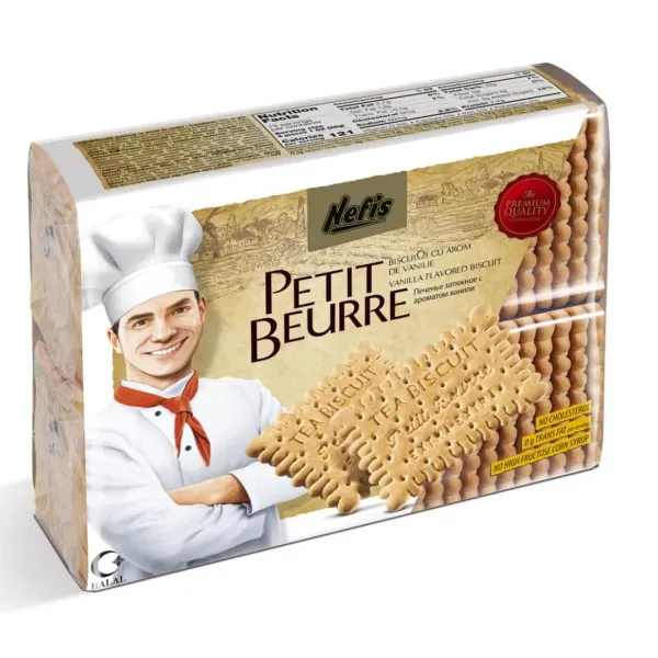 Biscuiti cu aroma de vanilie Nefis Petit Beurre 370g - image 1