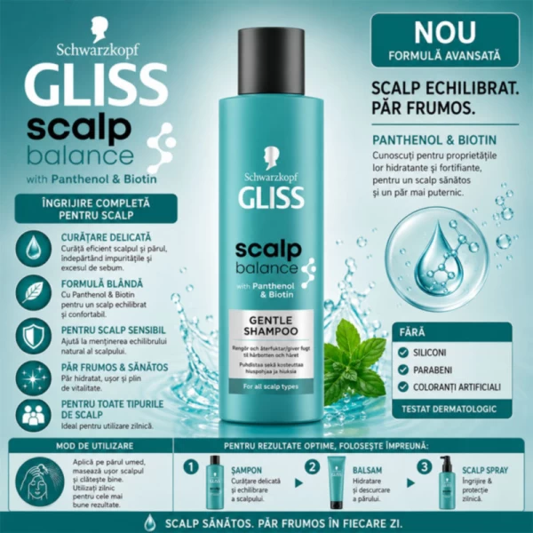 Gliss Шампунь для глубокого очищения кожи головы Scalp Balance, 200 мл - image 2