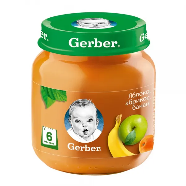 Gerber Pireu din mar, caise si banan 130 gr - image 1