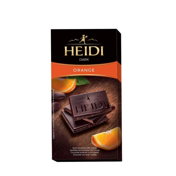 Heidi Ciocolata amaruie cu portocala 80 g - image 1