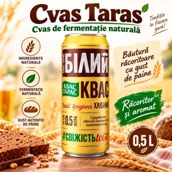Cvas Taras din paine Alb 0,5 L - image 2