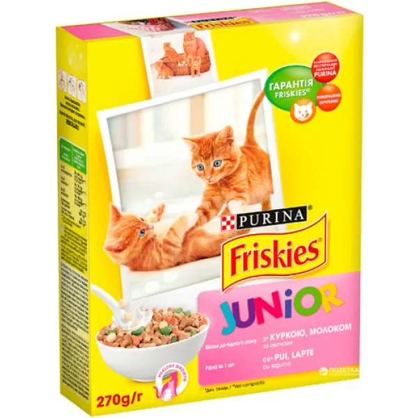 Friskies Junior Сухой корм с курицей и молоком 270 г - image 1