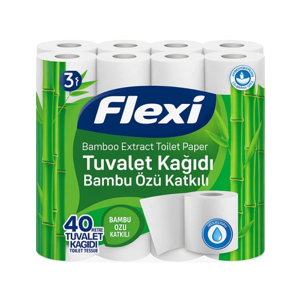 Flexi Hartie igienica 40 role 3 straturi Bamboo - image 2