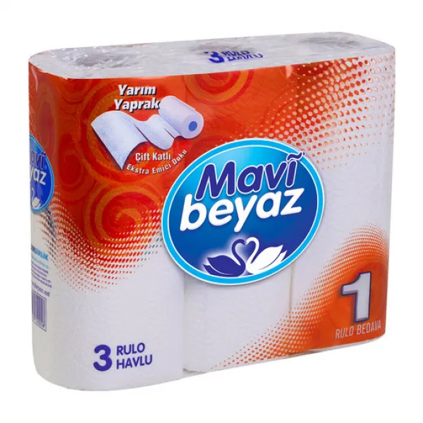 Mavi Beyaz бумажные полотенца 3 рул 2 слоя - image 1