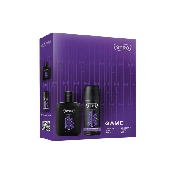 STR8 Набор Game Туалетная вода 100ml+дезодорант-спрей 150мл - image 1
