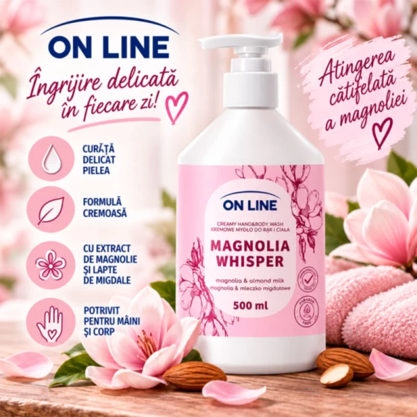 Жидкое мыло On Line 500мл Магнолия - image 2