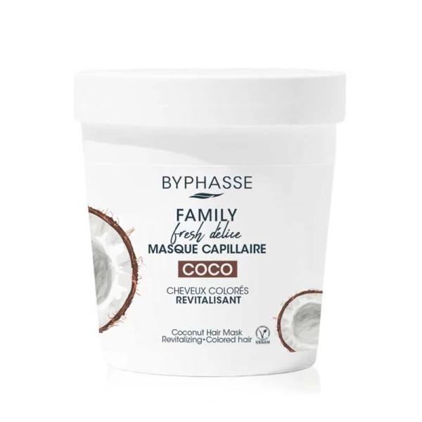 Byphasse Masca pentru par Par vopsit Coconut 250 ml - image 1