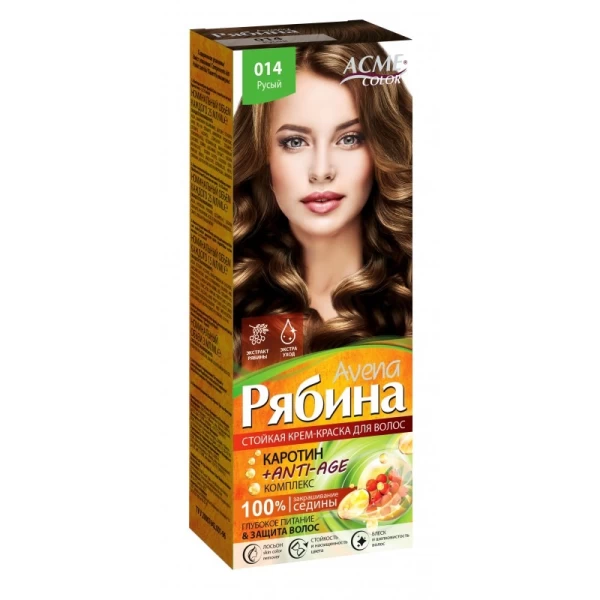 Vopsea pentru par ACME Riabina Avena, 014 - Maro deschis, 100 ml - image 1