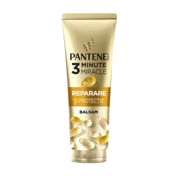 Pantene Balsam de par Repair & Protect, 3 Minute Miracle pentru par fragil si uscat 220ml - image 1