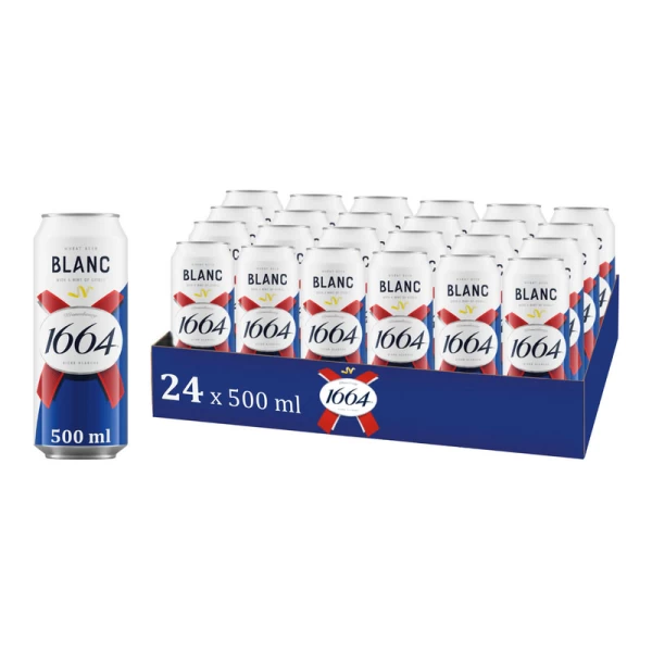 Пиво Kronenbourg 1664 Бланк 4.8% , 0,5 л ж/б - image 2