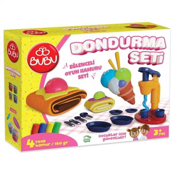 Set cu plastilina de modelat PLAY DOUGH Facem inghetata - image 1