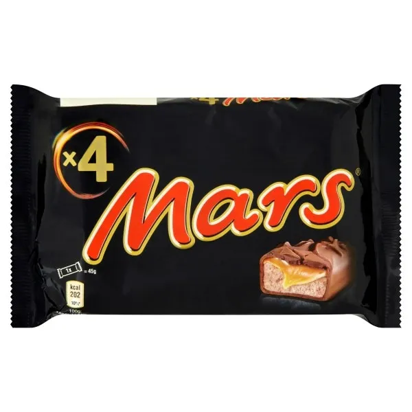 Mars ciocolata cu lapte, miez de caramel si nuga 4x45g - image 1
