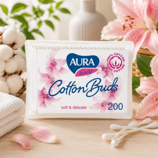 Ватные палочки Aura Eco 200 шт - image 2