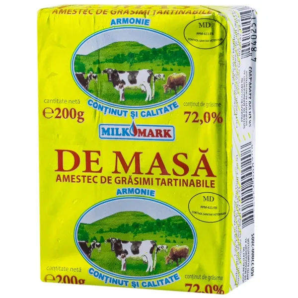 Спред столовый 72,5% Milkmark 200гр Фасованный - image 1