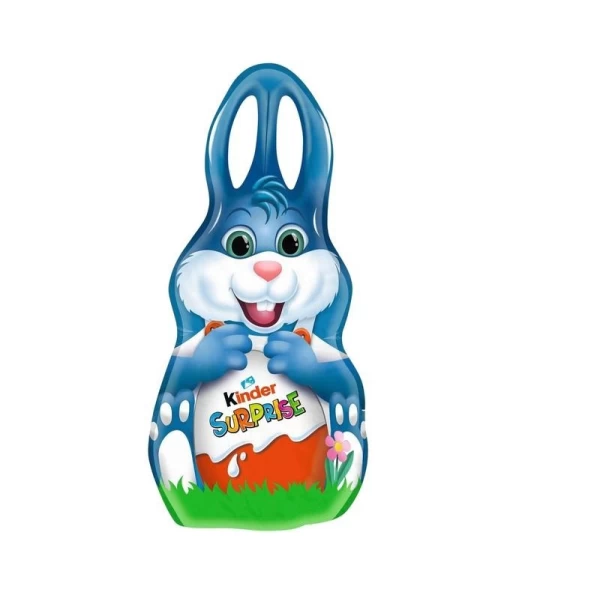 Kinder Шоколадный зайчик с сюрпризами Surprise Easter, синий, 75 г - image 1
