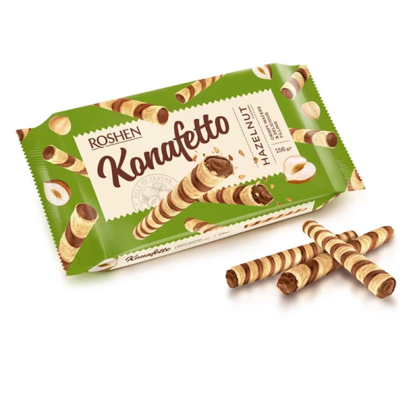 Вафельные трубочки Roshen Konafetto Hazelnut 140 г - image 2